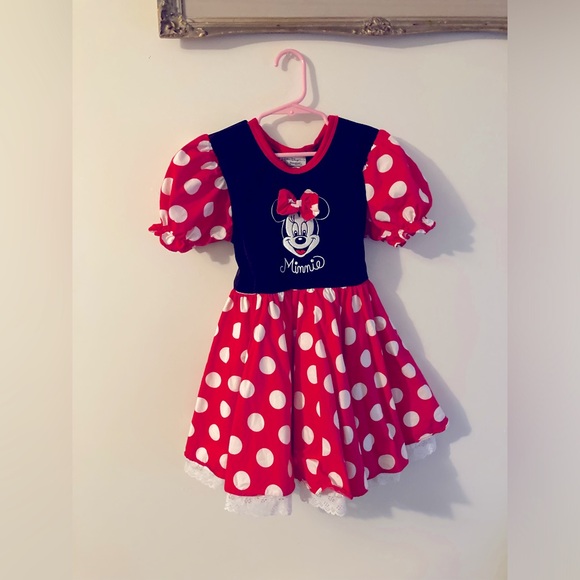 Disney Minnie Mouse Costume Walt Disney World Size XS Girls Minnie Mouse Dress - Picture 1 of 6